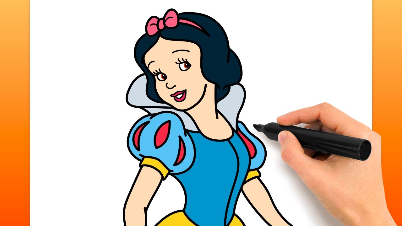 Comment Dessiner Blanche-neige (Tutoriel De Dessin Facile)