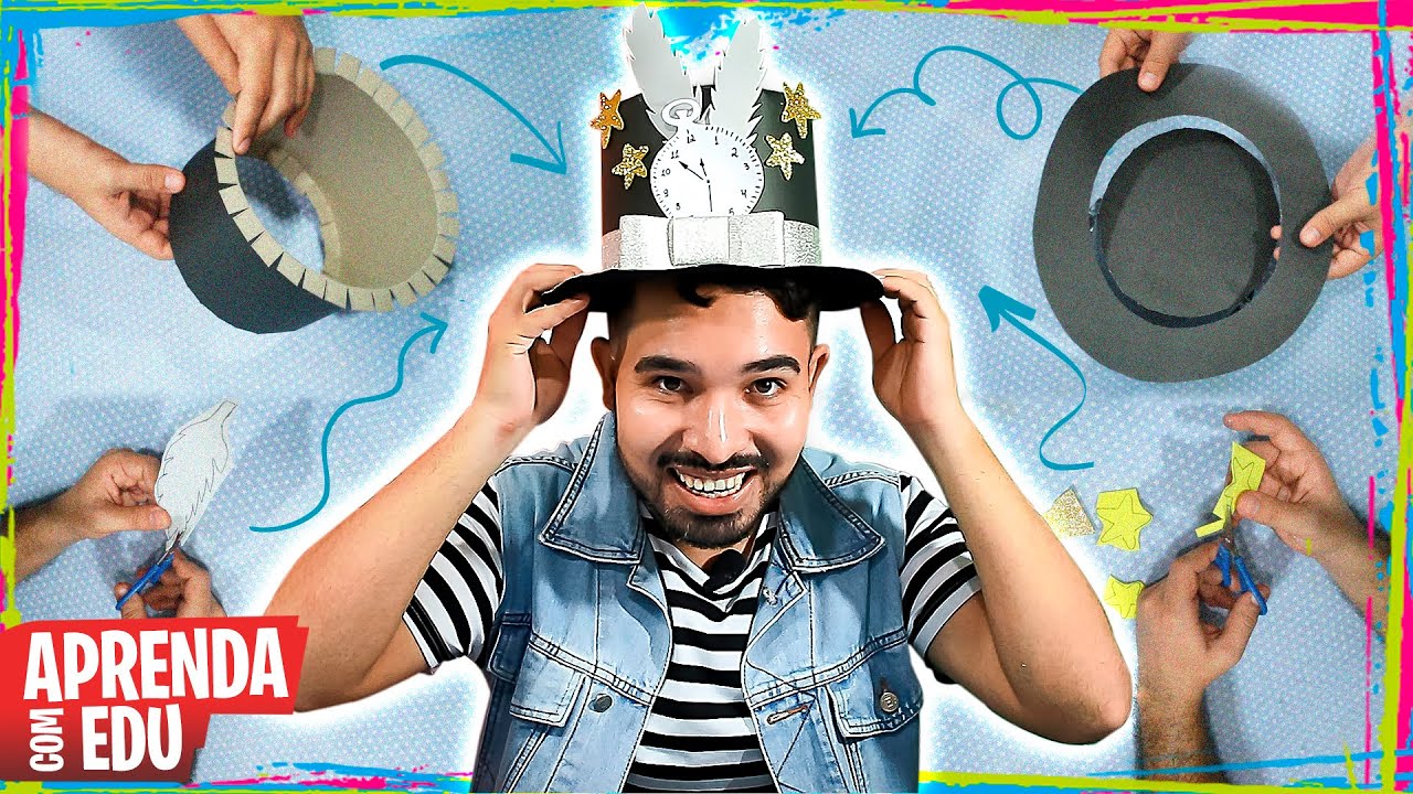 DIY 🎩 CARTOLA DE PAPEL FÁCIL para FANTASIA DE CARNAVAL 2022