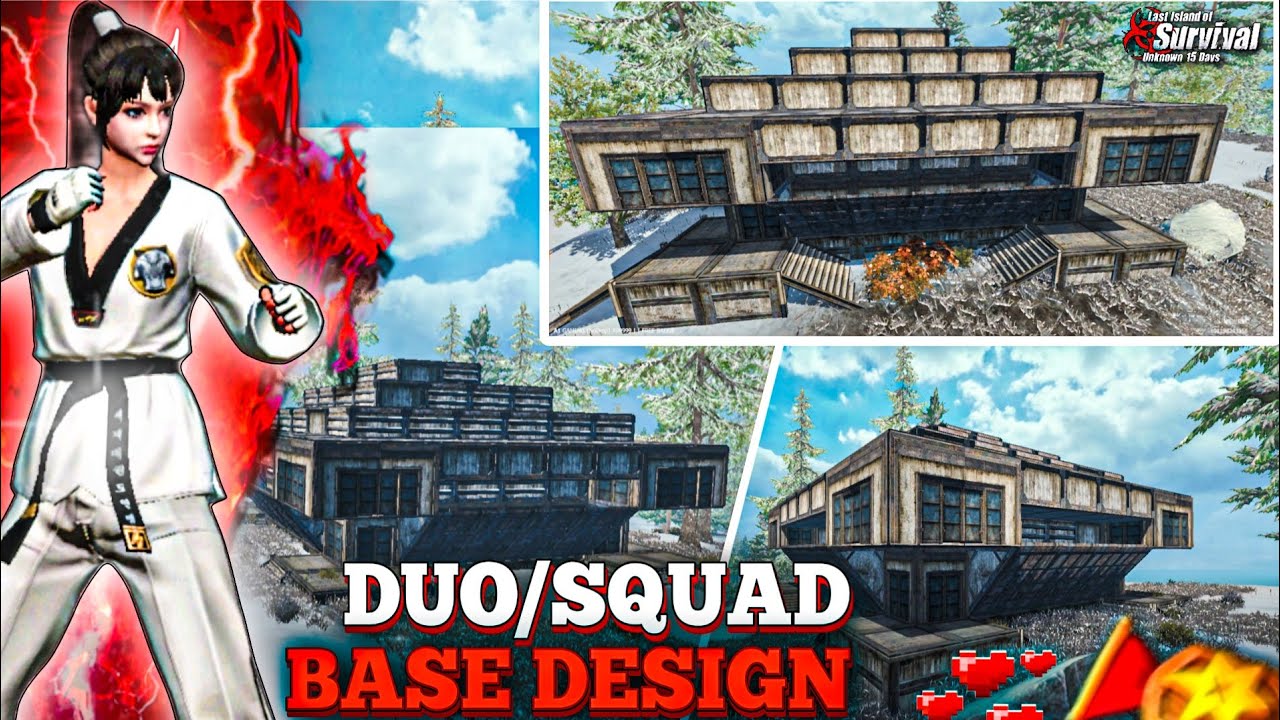 🔥 OP DUO/SQUAD BASE 😈💀 HARD RAID | LAST DAY OF RULES SURVIVE