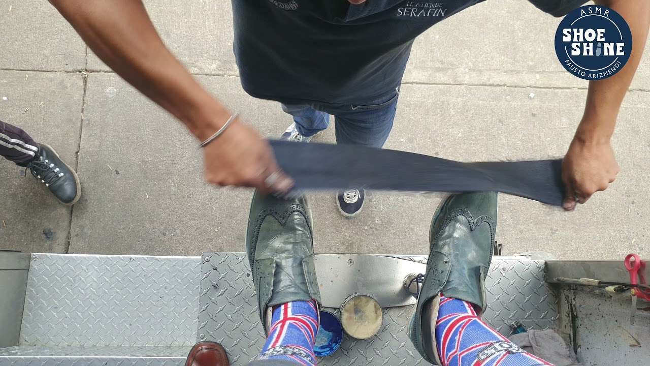 S4E101 Jason Rupp Meeting Serafin #mexico #mx #ASMR #shoeshine #faustoarizmendi