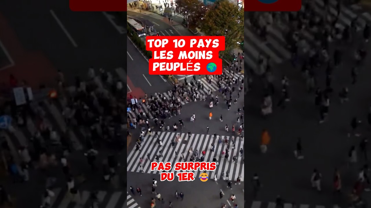 TOP 10 PAYS LES MOINS PEUPLÉS ! 🌍 