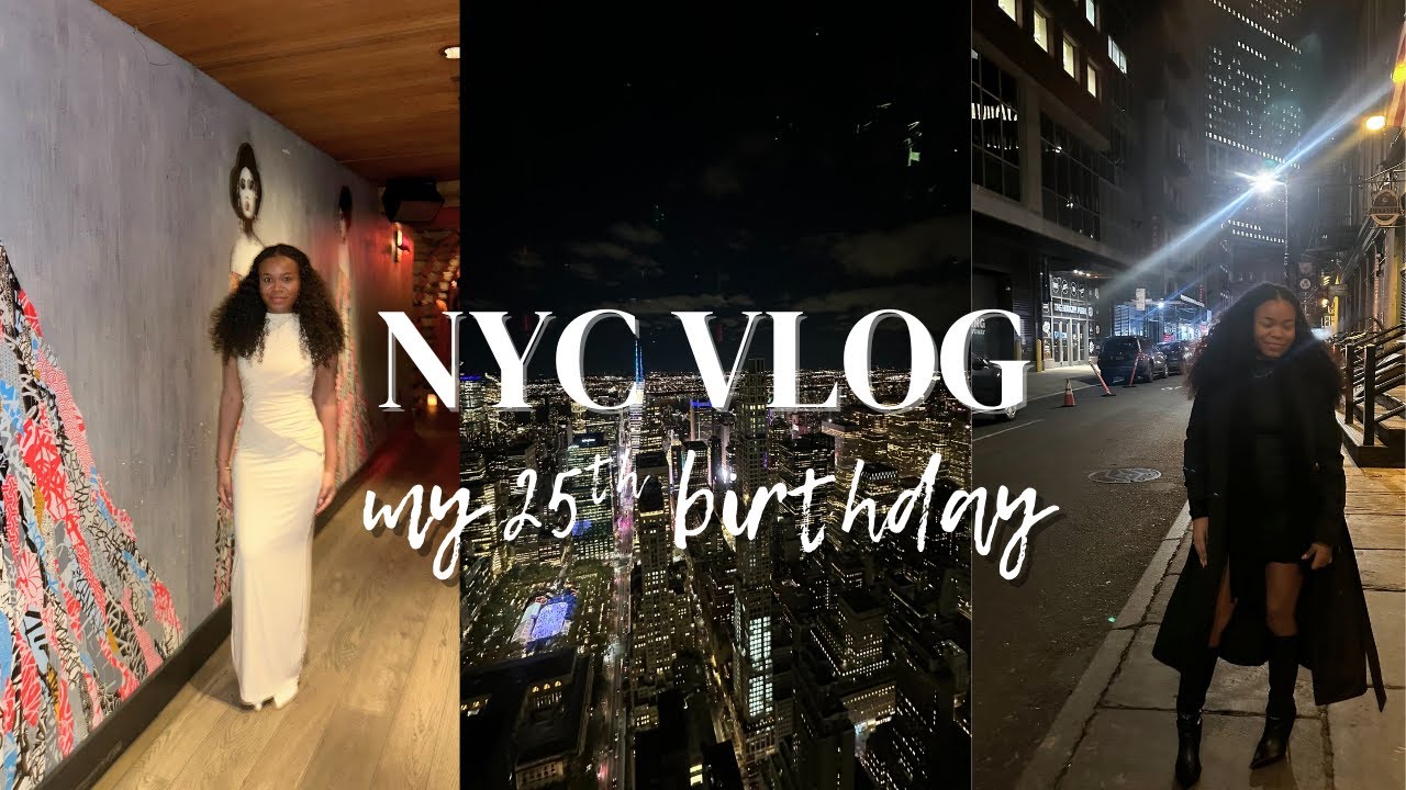 NYC TRAVEL VLOG : my 25th birthday weekend 🎂 Tao Dinner, Summit One, Bryant Park, and more!