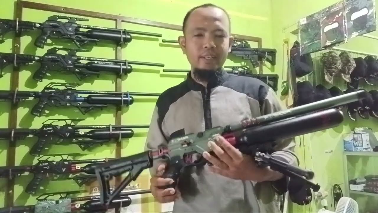 predator tactical mini Tabung  360cc laras 45 cm