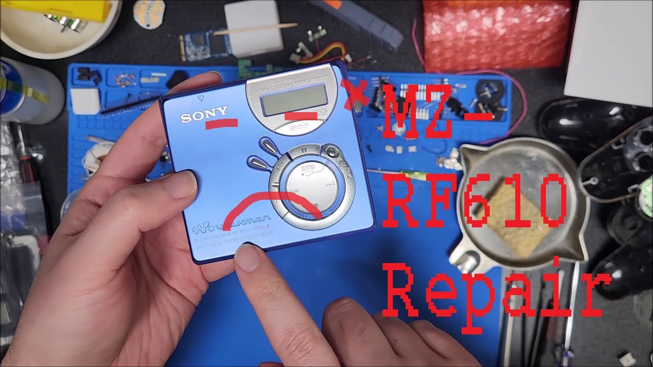 Let's Fix: Sony MZ-NF610 Minidisk with Broken USB