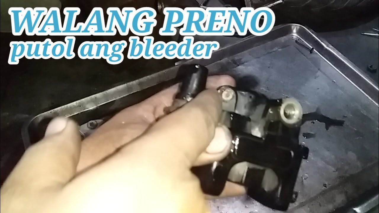 paano mag bleed ng brake caliper na putol ang bleeder.