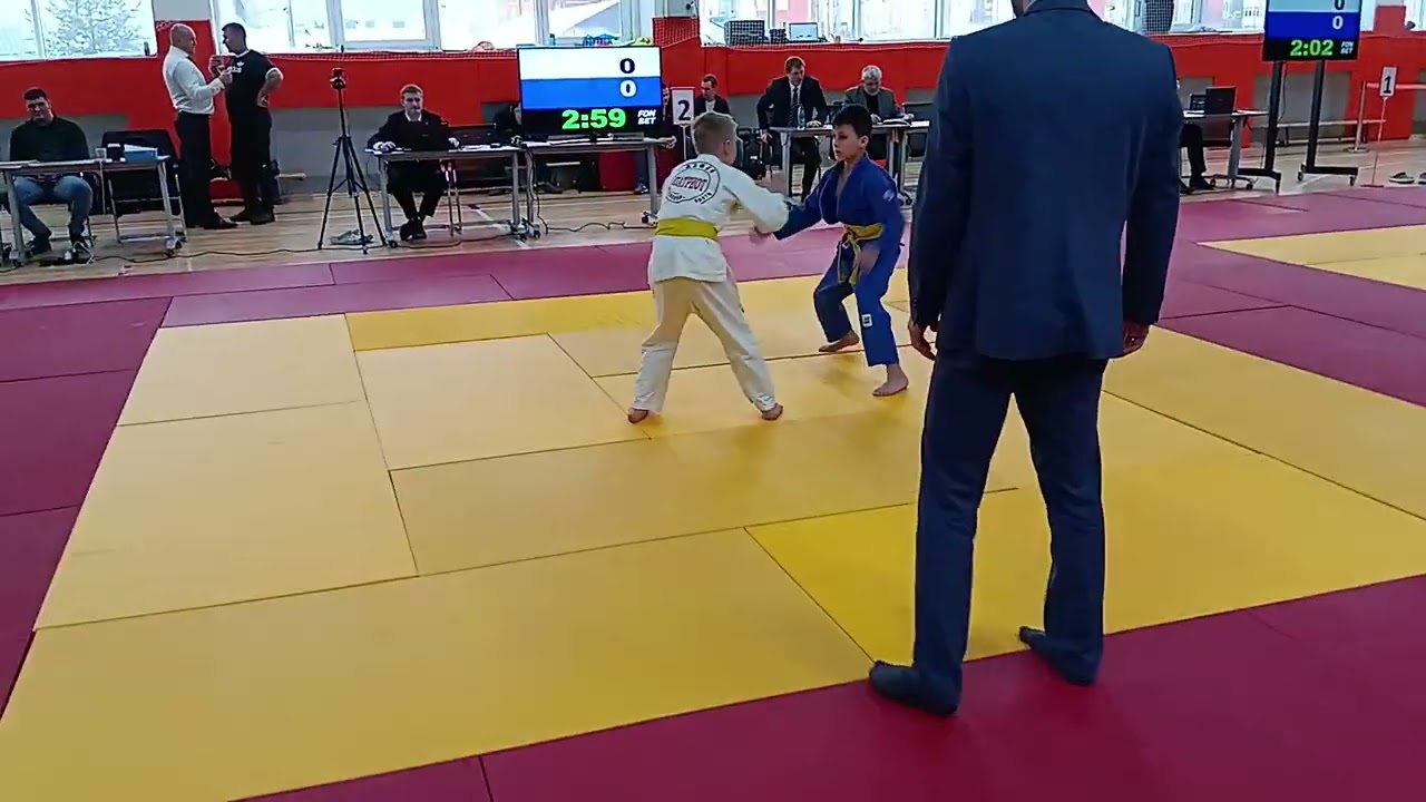 Дзюдо. 15 ноября 2025 года. Москва, Куркино. Турнир по дзюдо. Дойников Артём. Победа над Дмитрием С.