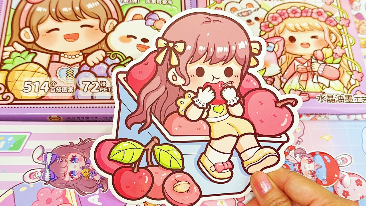 New Telado sticker 🎁unboxing cute kawaii sticker🌈 Immersive ASMR bullet journal | Ep.28