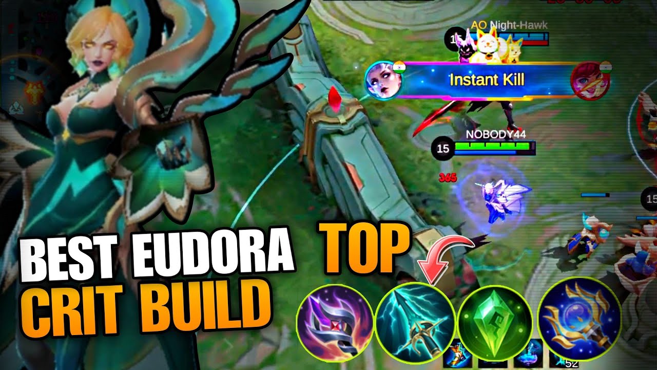 EUDORA THE SPARK I BEST BURST BUILD I MOBA LEGEND GAMEPLAY WITH EUDORA I 