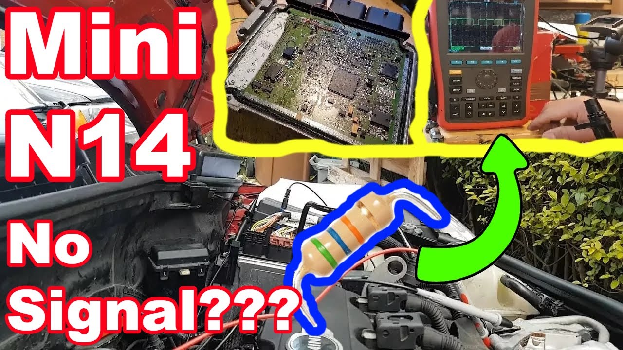 Mini Cooper S N14 not starting. No crank or camshaft signal. Fault finding and repair.