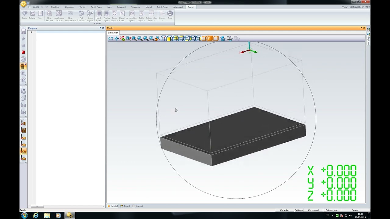 Cmm Eğitimi  Camio 8 Menuler (coordinate mesuring machine) CMM 3 Boyutlu ölcum