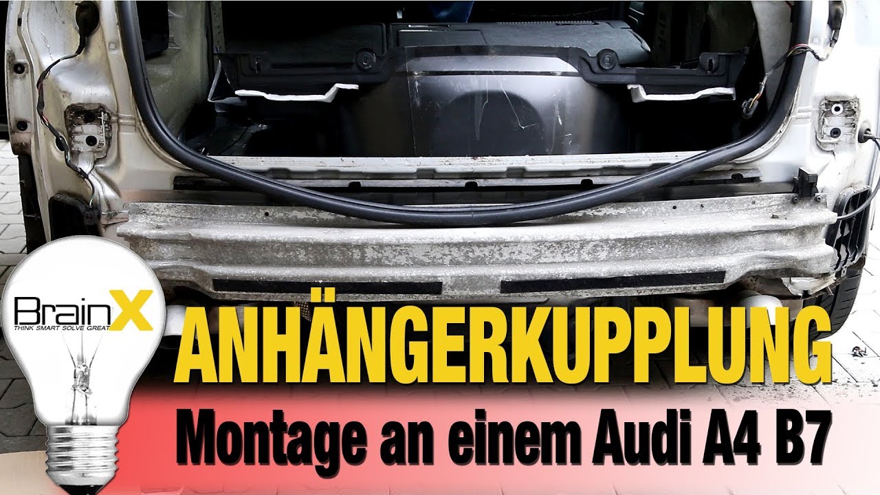 Anhängerkupplung montieren Audi A4 Avant B7 inkl  E Satz