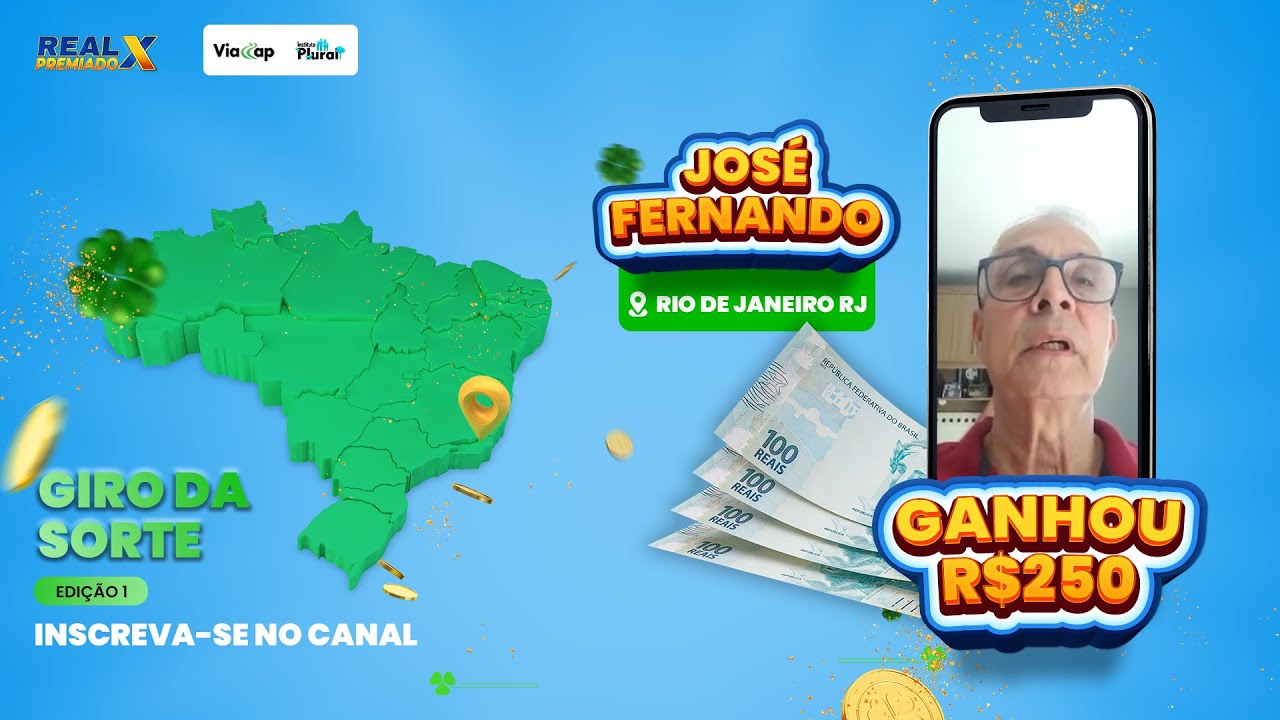 MAIS UM GANHADOR DO REAL X PREMIADO - JOS&Eacute; FERNANDO