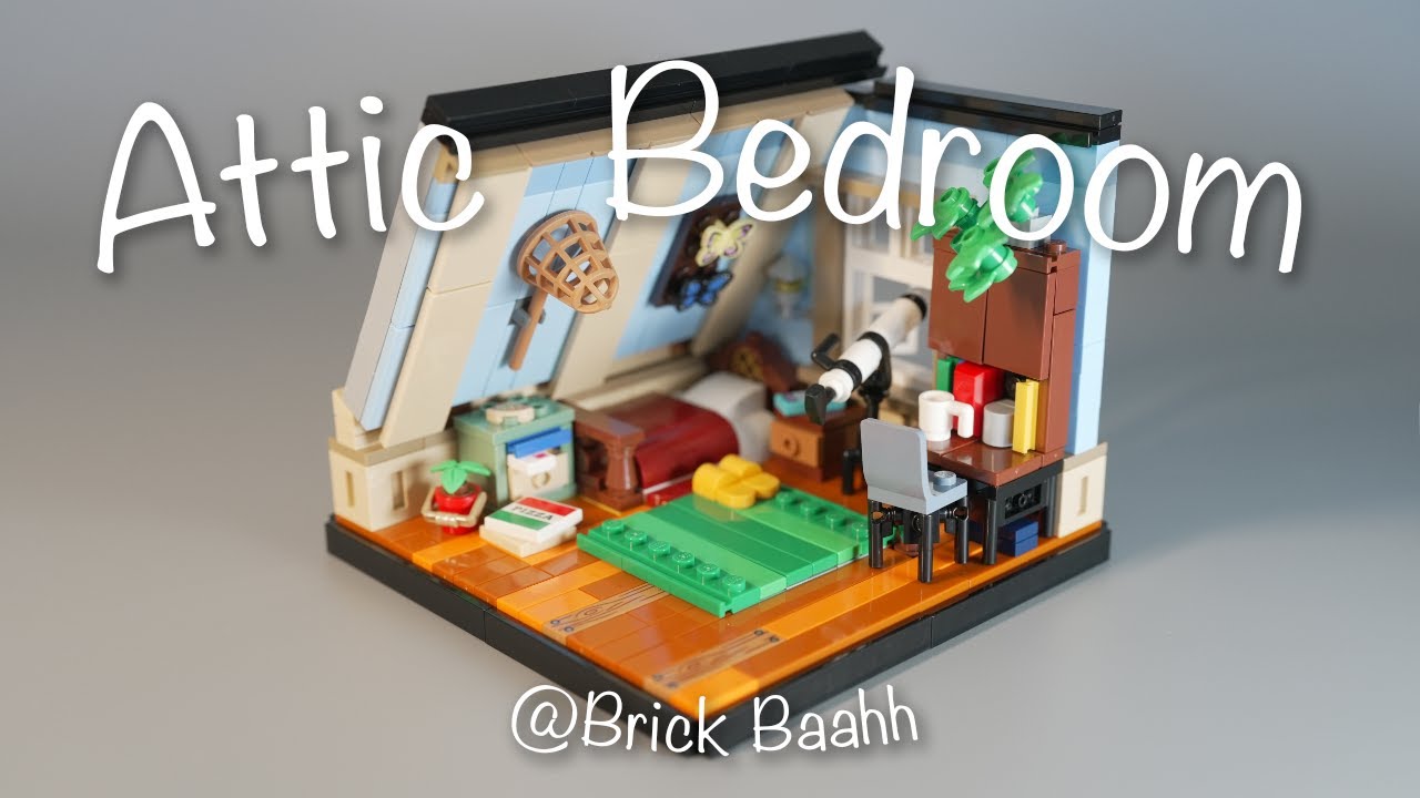 I Built a Dreamy LEGO Attic Bedroom! | Brick Baahh MOC Reveal  #lego #moc