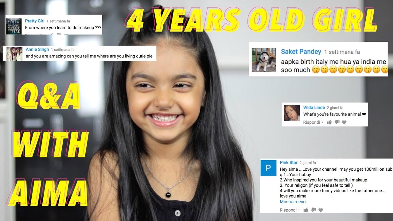 Q&A with 4 Year Old Girl OMG!! | Aimalifestyle