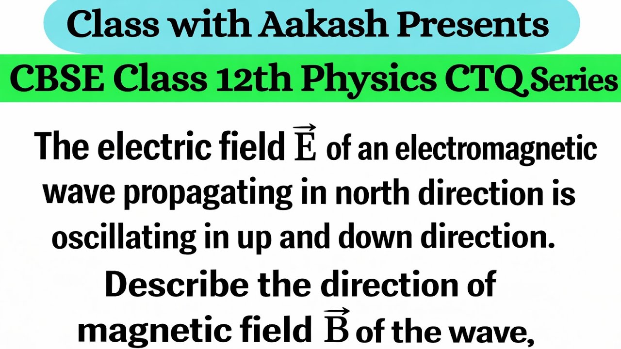 The electric field E of an electromagnetic wave propagating in the north direction is oscillating in
