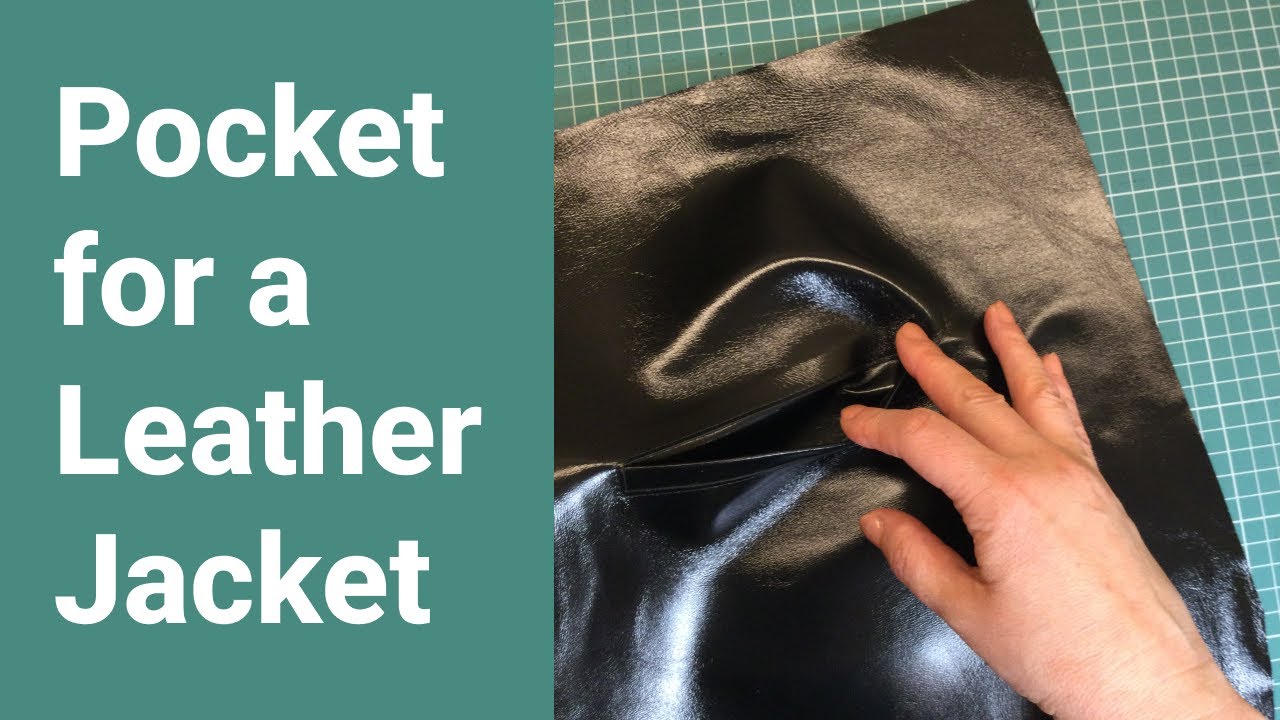 How to sew a pocket in a leather jacket