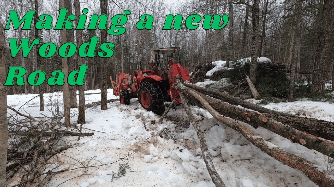 Making roads in a woodlot. Part 1