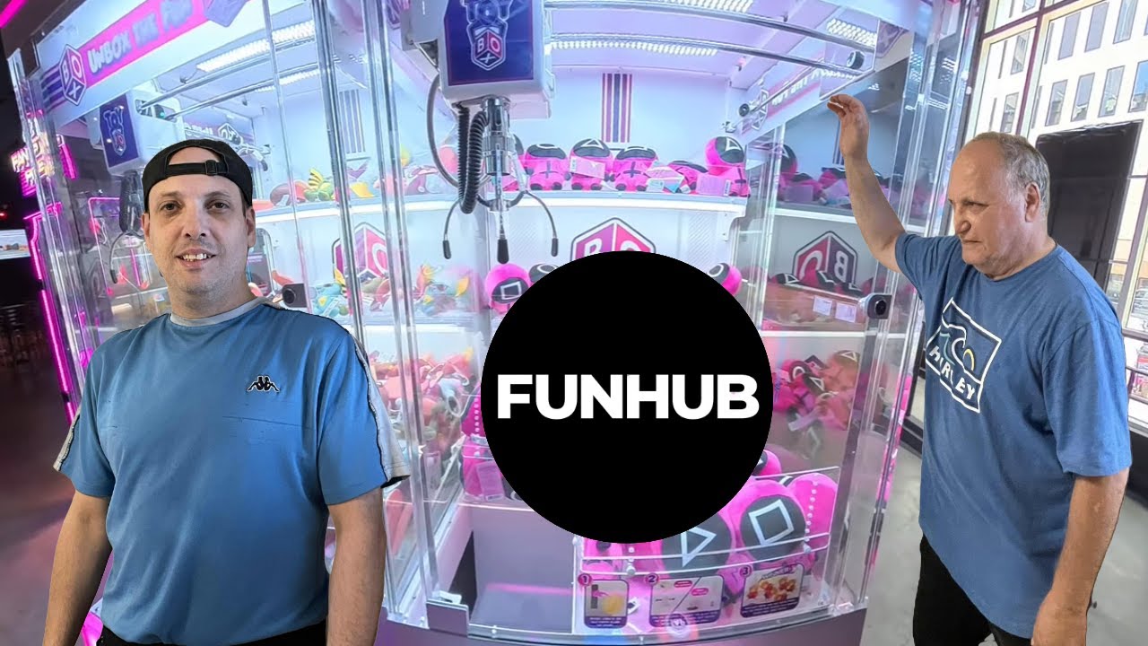 Playing Claw Machines And Arcades At FunHub In Montreal