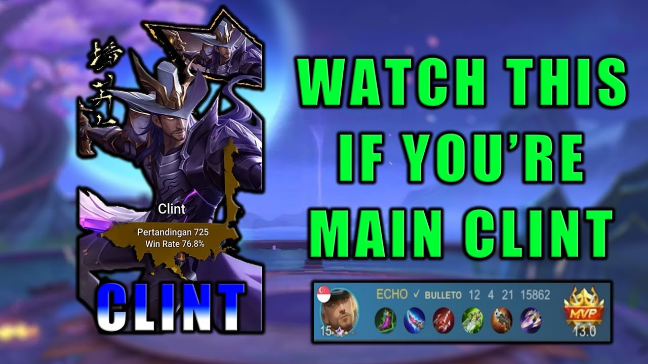 SINCE WHEN CLINT IS SUPPORT !?! | Build Top 1 Global | Best Build 2023 | Mobile Legends | MLBB