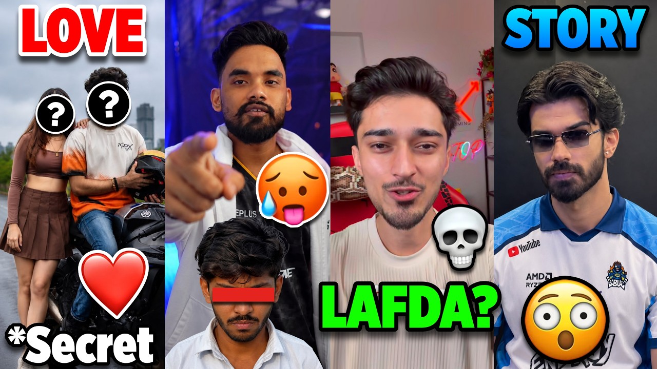 Secret LOVE Reveal..😍❤️ New LAFDA Started😱 Team APEX GAMING member,GodLike Manya,TAG Jelly,Snax,BGMI