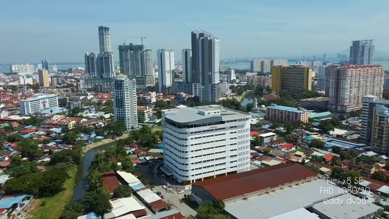 Jalan Sungai Pinang (Pinang River Road), Penang, Malaysia.