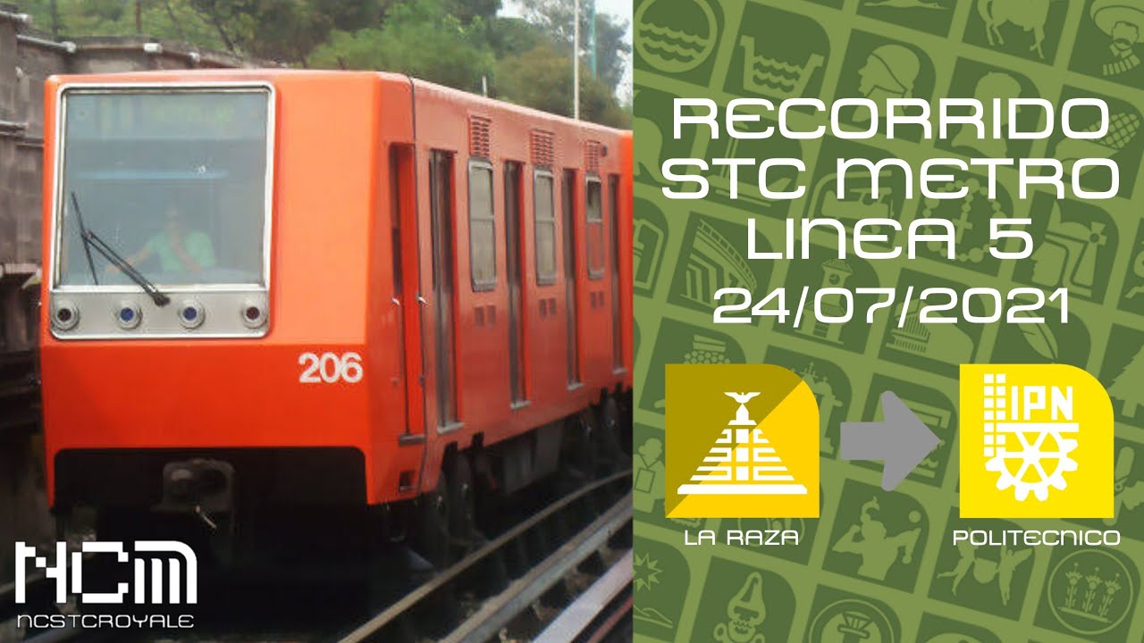 Recorrido Metro Línea 5 (La Raza - Politécnico)