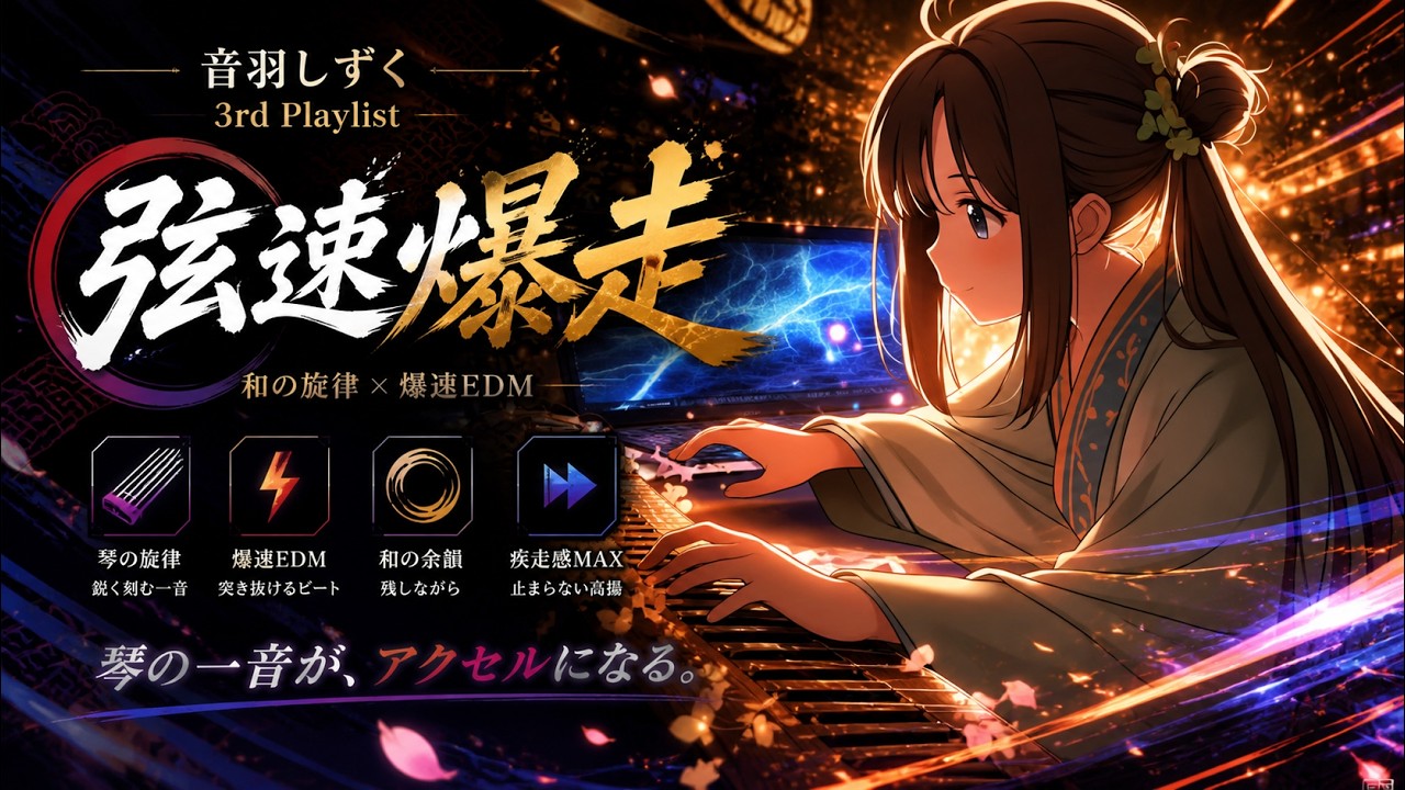 「弦速爆走」【音羽しずく　3rd Playlist】　　【作業用BGM】