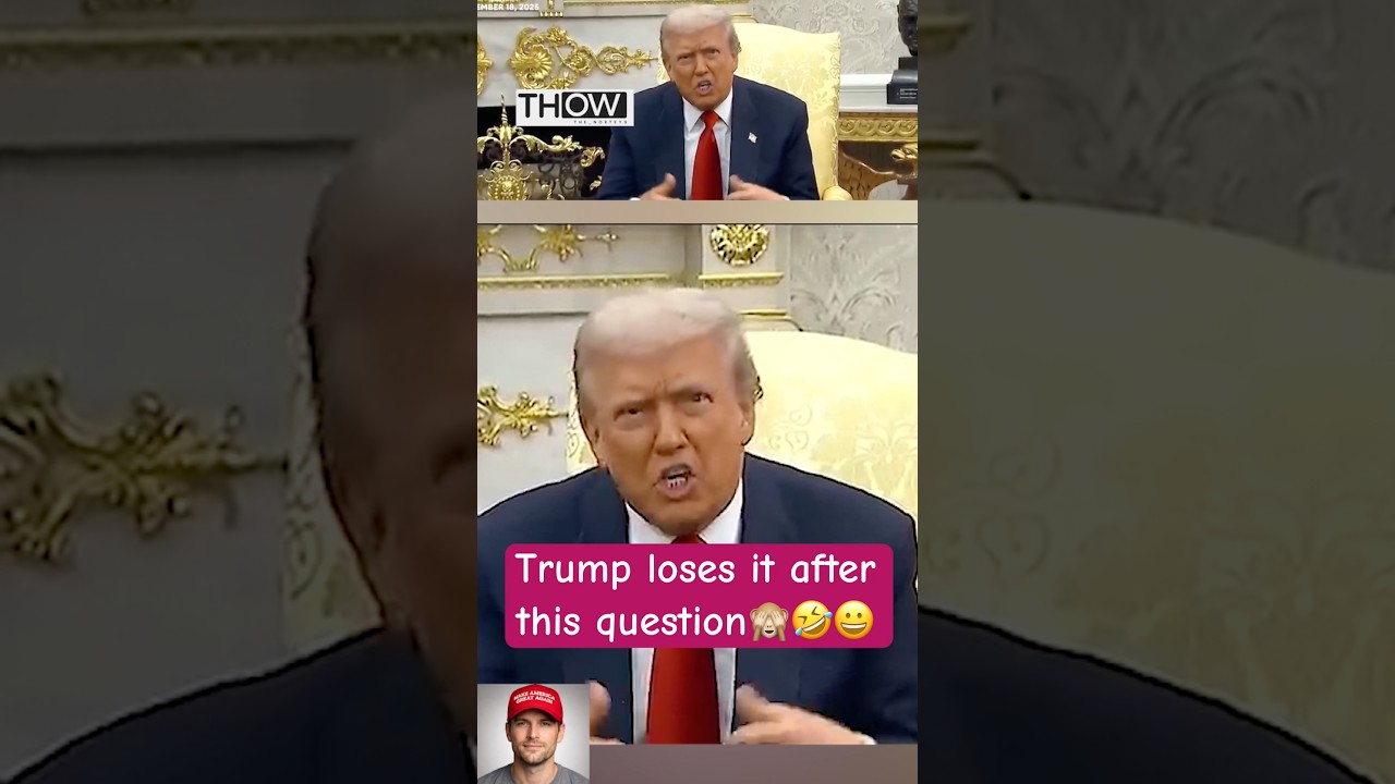 This question caught Trump off guard 🙈🔥🤣
