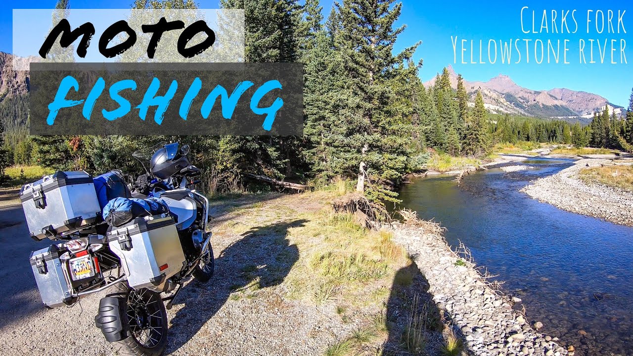 🎣 Motorcycle Fishing 🏍 | Clark Fork, Yellowstone River | BMW R1200GS Adventure | Moto Fishing 3