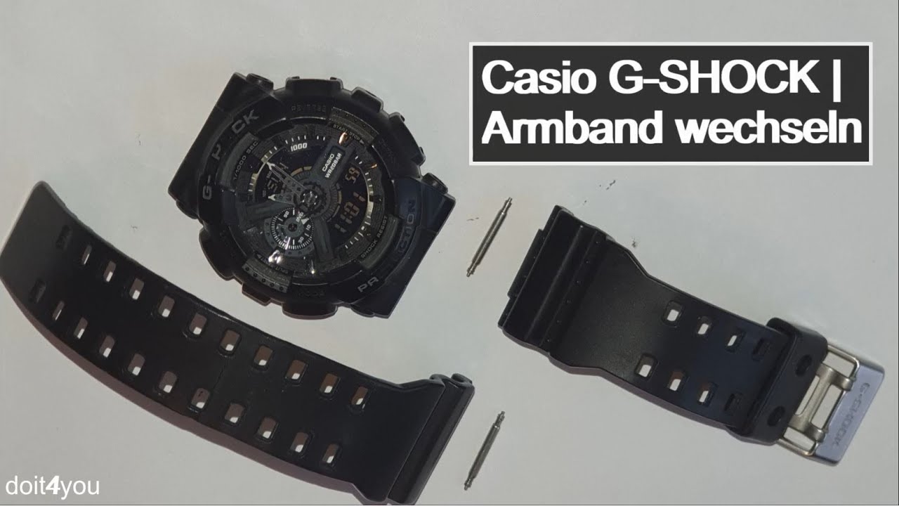 Casio G-SHOCK - замена браслета | DIY | How To | TUTORIAL