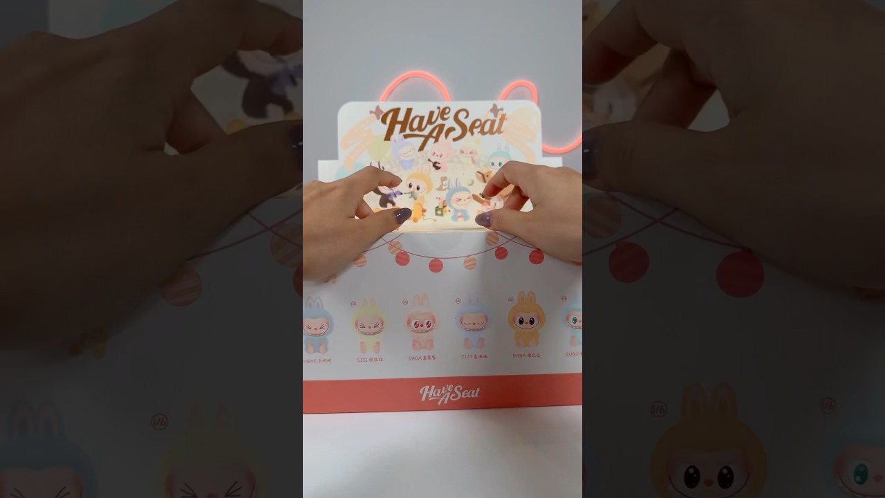 Labubu Have a Seat 🧡 #finni #unboxing #labubu #blindbox #haveaseat #labubuviral #labubuunboxing