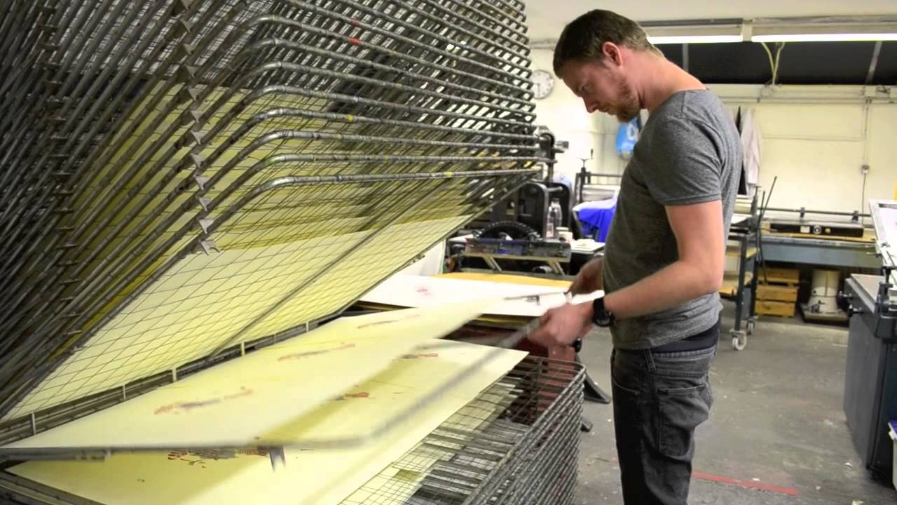 Silkscreen print made by Joram Roukes