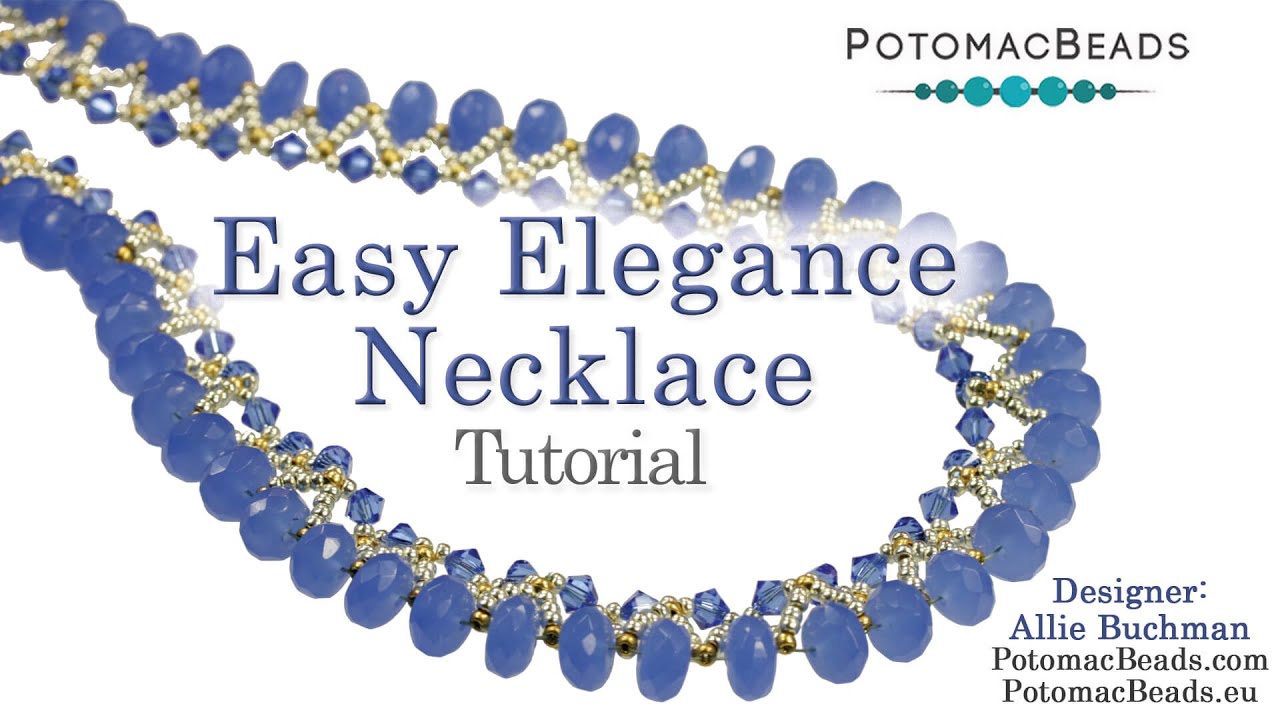 Easy Elegance Necklace - DIY Jewelry Making Tutorial by PotomacBeads