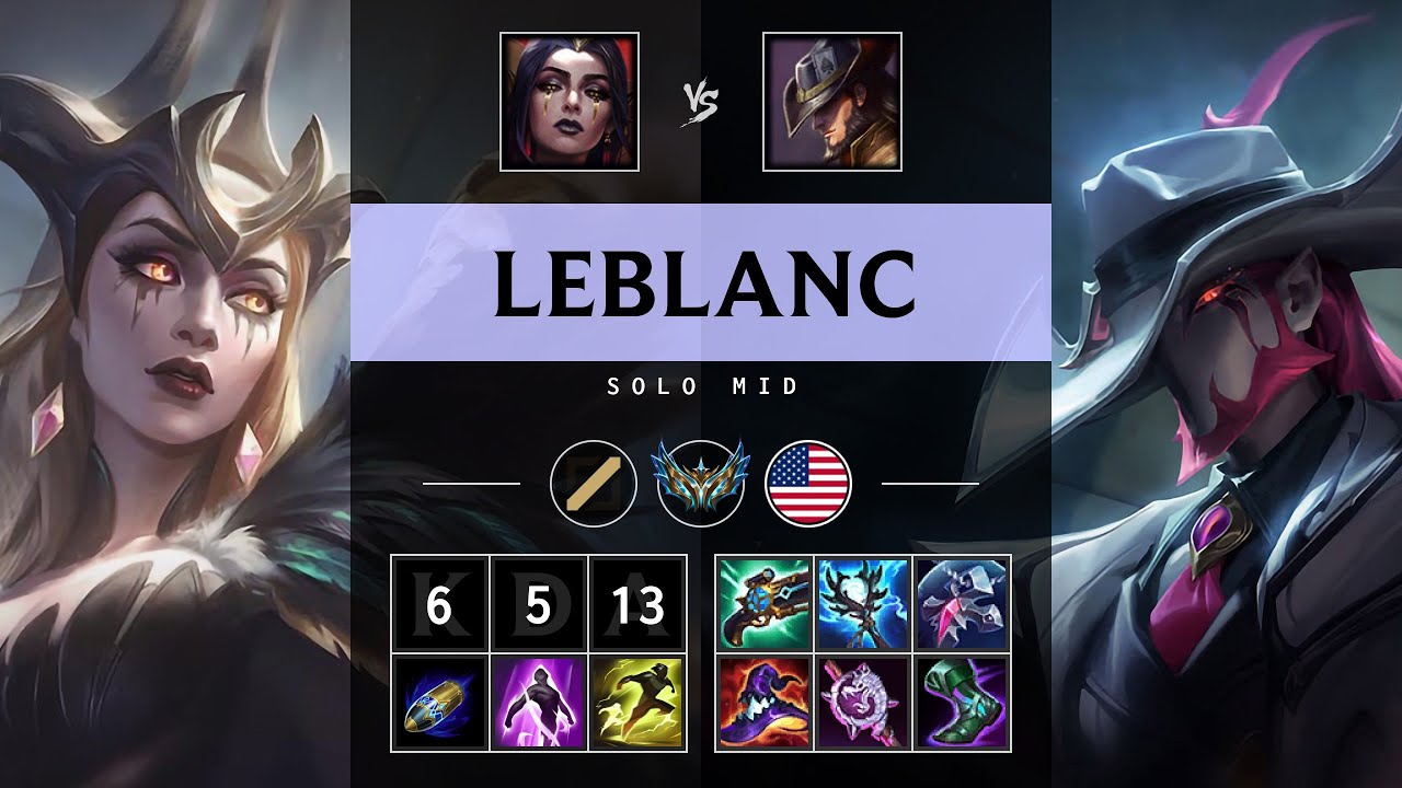LeBlanc Mid vs Twisted Fate - NA Challenger Patch 25.11