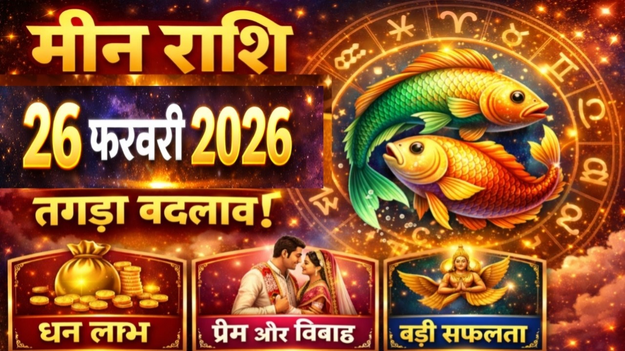 मीन राशि आज का राशिफल | Meen Rashi 26 February 2026 | Pisces Horoscope
