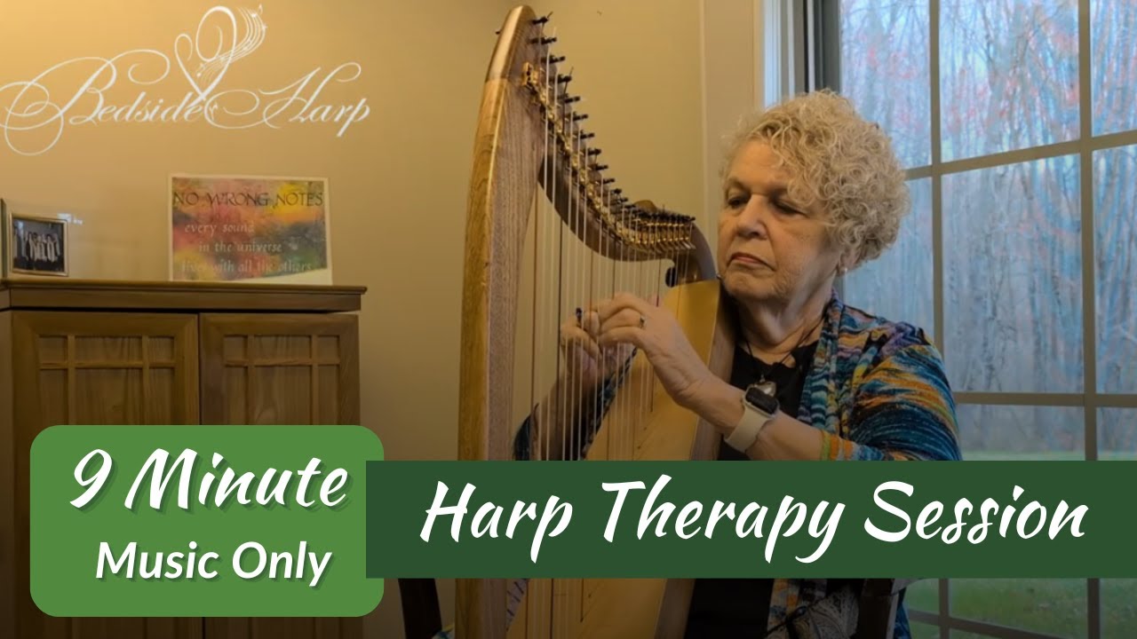 Harp Therapy Session | Music Only By Edie Elkan | 9 Minutes
