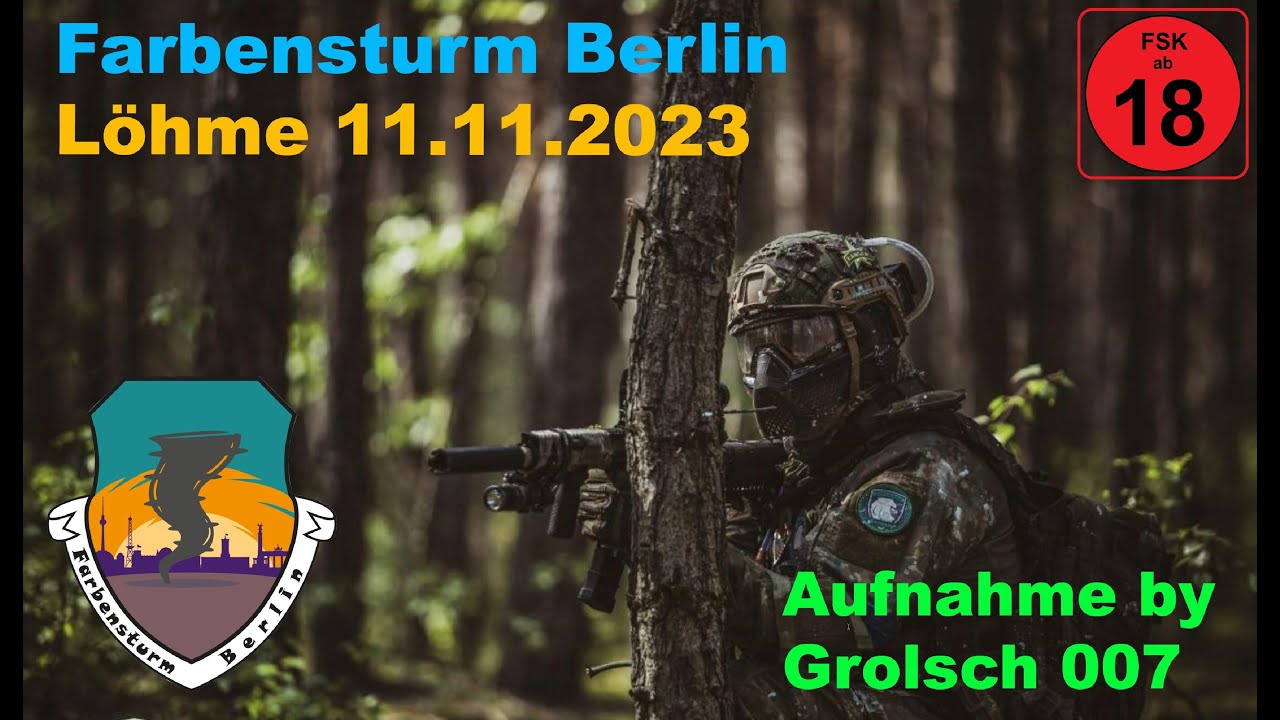 Farbensturm Paintball Löhme 11.11.2023 Uncut