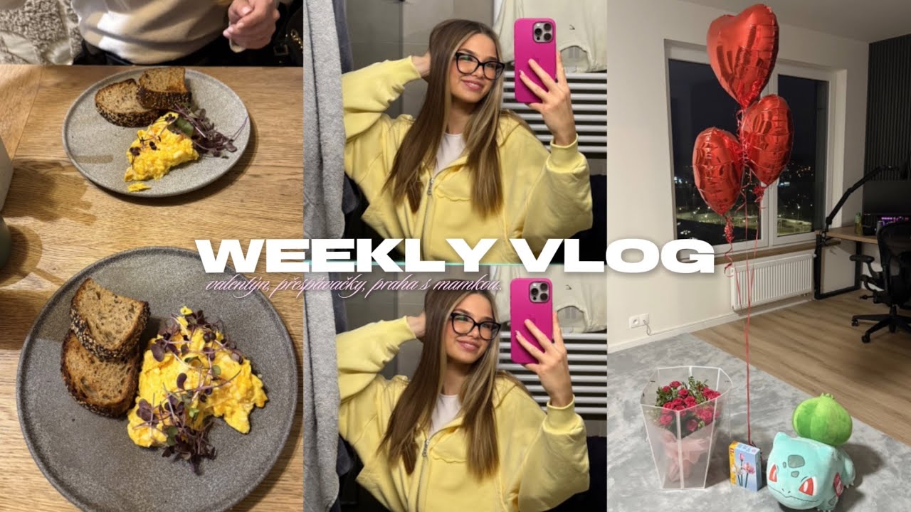 VLOG - s mamkou v Praze, přespávačky, valentýn..