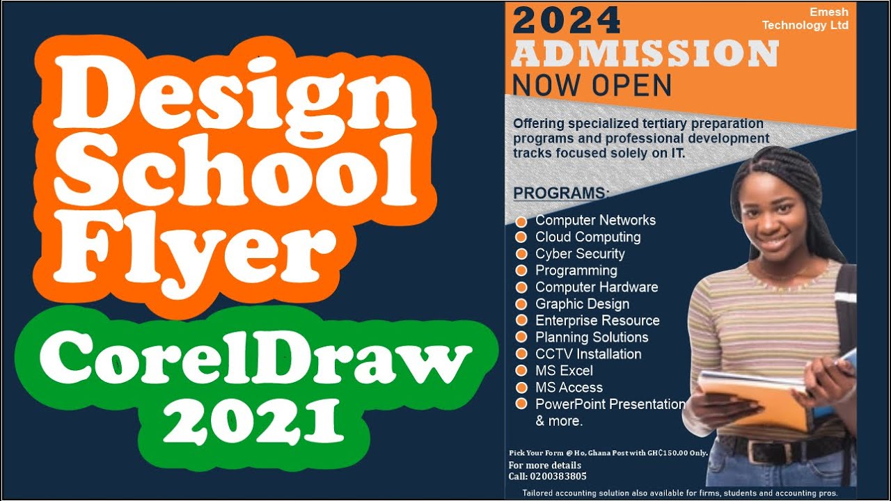 School Flyer Design in CorelDraw 2021