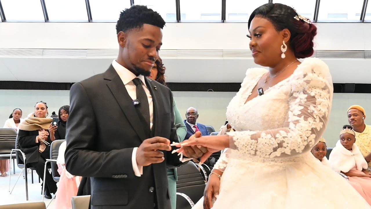 Mariage officiel & bénédiction nuptiale de Princesse & Rutel à Nanterre