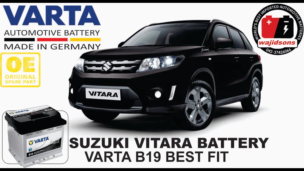Замена аккумулятора в Suzuki Vitara.