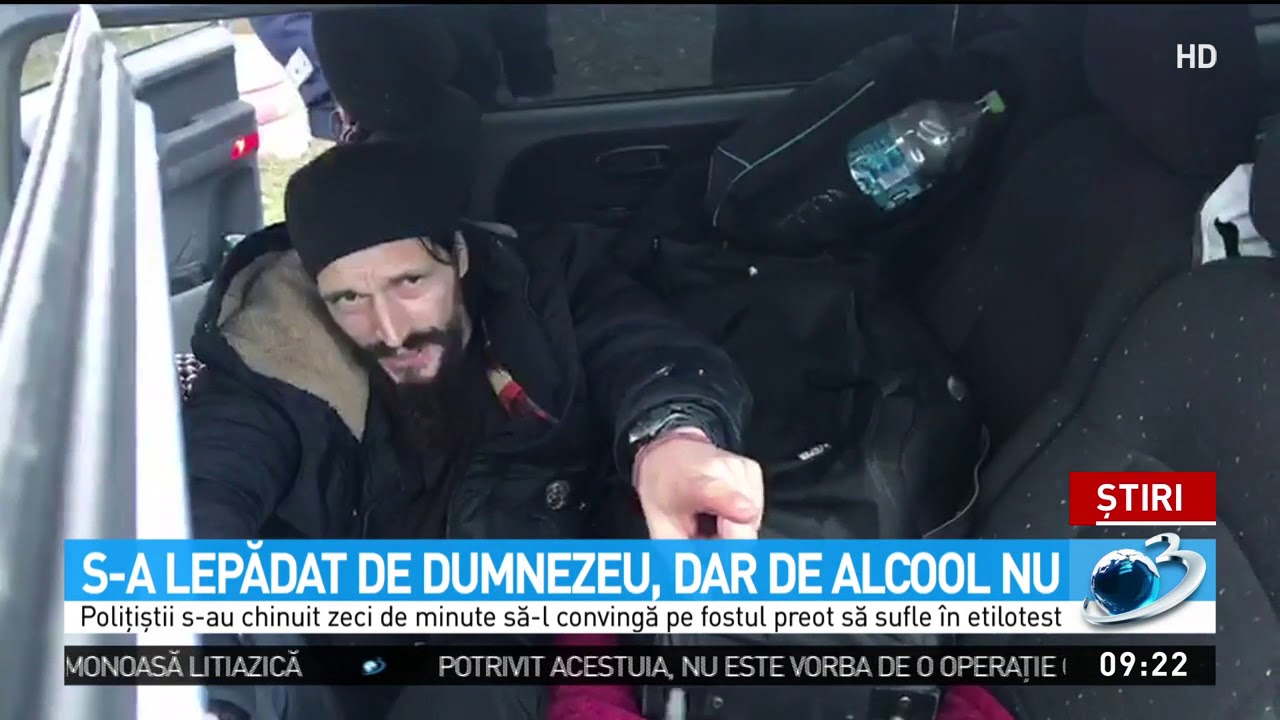 Un preot beat a fost încătușat de Poliție în Iași după o urmărire ca în filme. Declarația