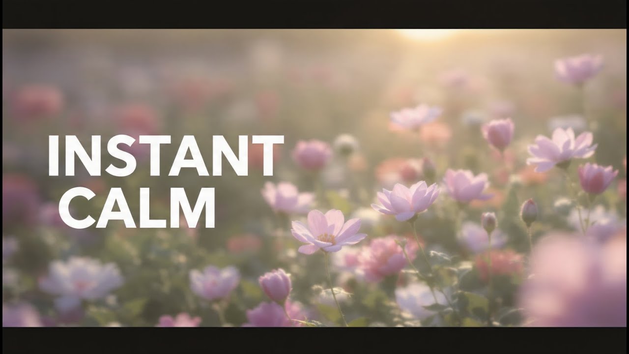Relaxing Piano Music with Beautiful Flowers 🌸 Deep Sleep, Stress Relief & Peaceful Nature Ambience