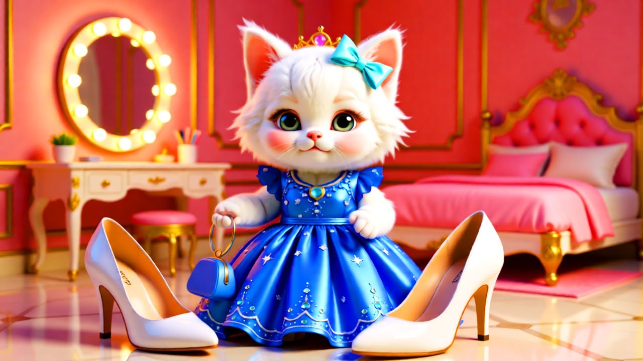Cute Little Kitten Tries To Make Up For The First Time In Life😺💗 ✨💄! AI Cat Story