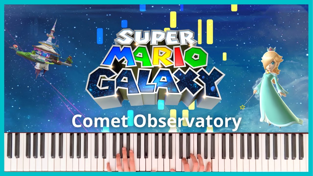 Rosalina's Comet Observatory | Super Mario Galaxy | Piano Cover (+ Sheet Music)