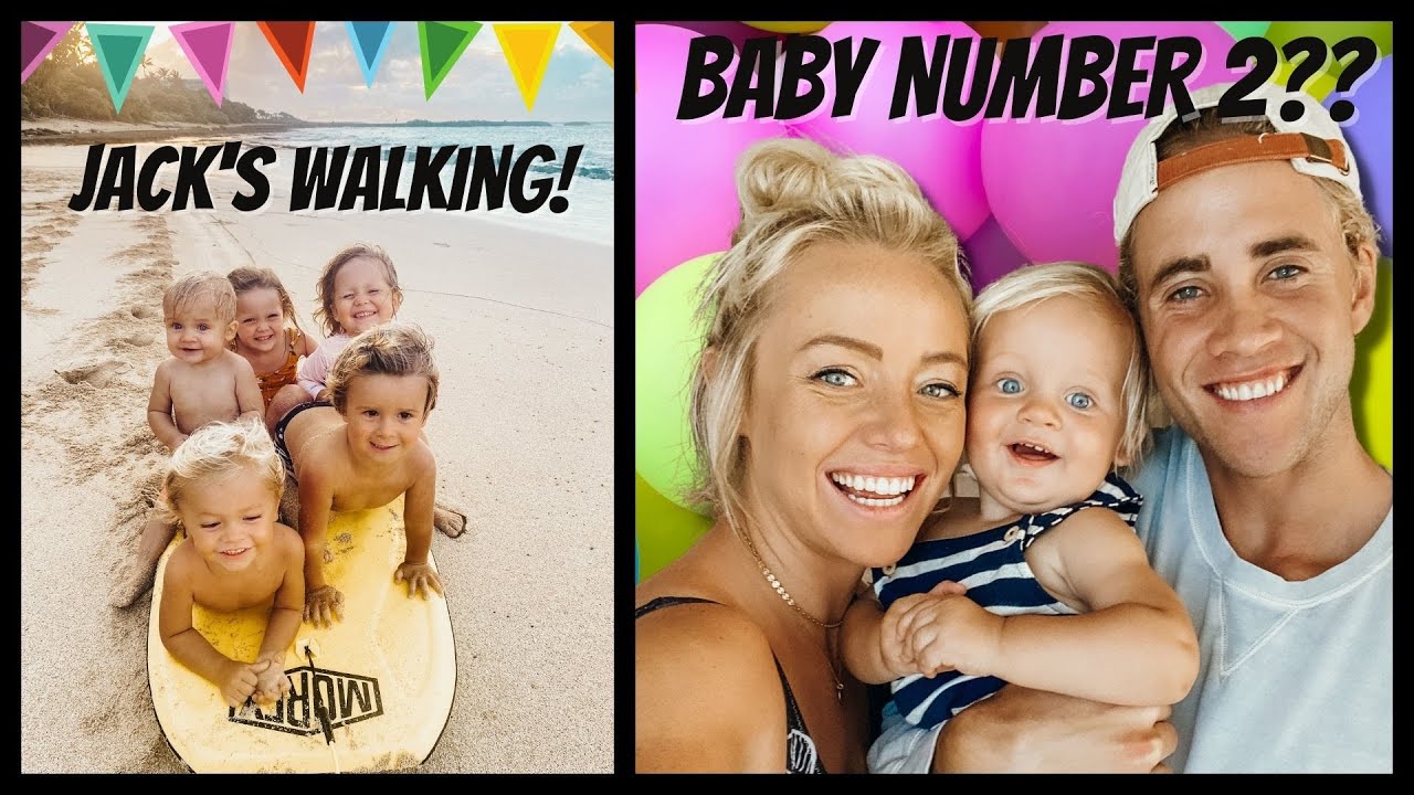 Derik's birthday, our thoughts on baby #2, AND... Jack's WALKING!
