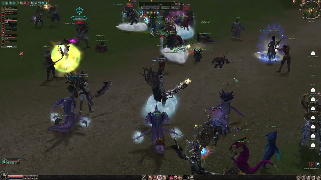 Presencié una pelea INSANA: 2 de ThePurge rodeados por Return Metin2.es Iberia PvP #metin2