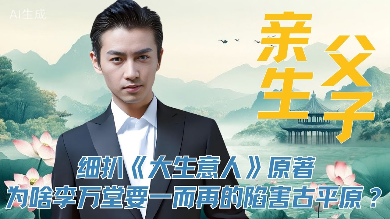 细扒《大生意人》原著，为啥李万堂要一而再再而三的陷害古平原？#大生意人 #陈晓 #黄志忠