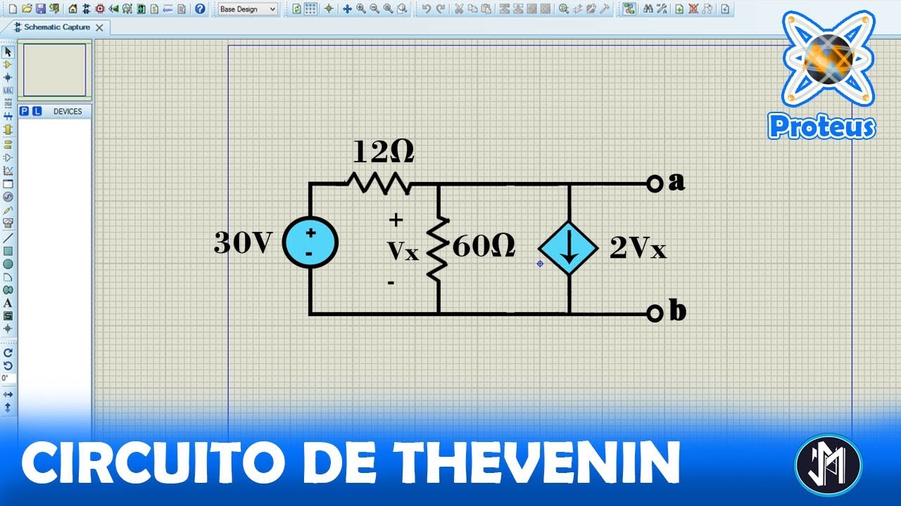 SIMULACIÓN EN PROTEUS ❌ Como encontrar Circuito Equivalente de Thevenin [Explicado paso a paso]