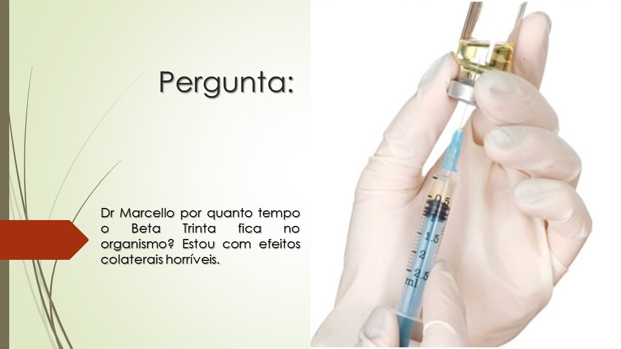 Por quanto tempo o Beta Trinta fica no organismo? | Estou tendo efeitos colaterais